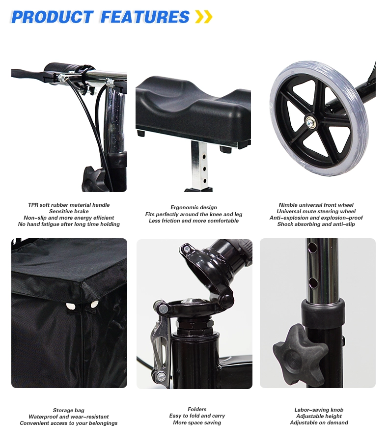 Aluminum Knee Training Rollator